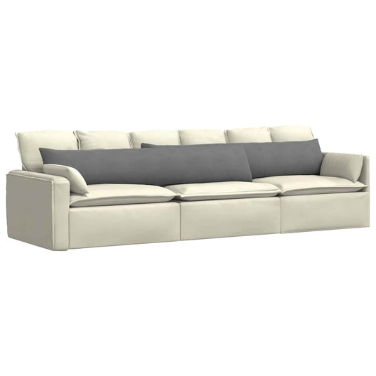 Vidaxl sofa kussens 2 stuks donkergrijs 200 x 40 cm stof