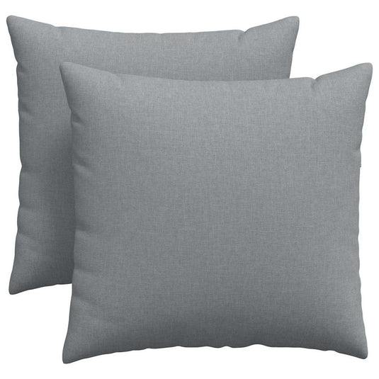 Vidaxl sofa kussens 2 pcs lichtgrijs 45 x 45 cm stof