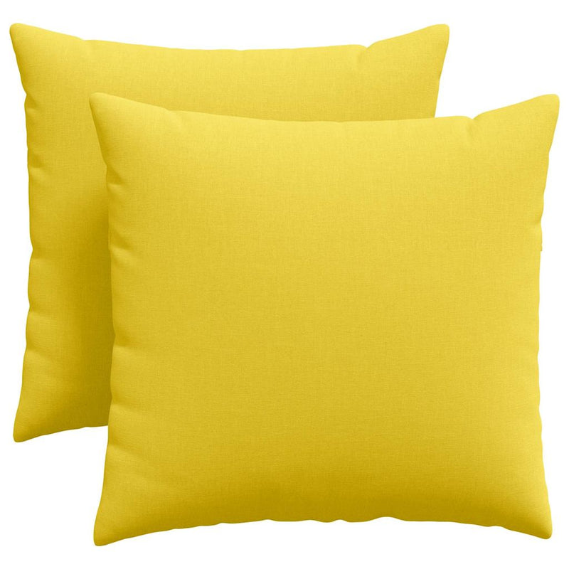 Chargez l'image dans la visionneuse de la galerie, Vidaxl sofa kussens 2 pcs lichtgeel 45 x 45 cm stof
