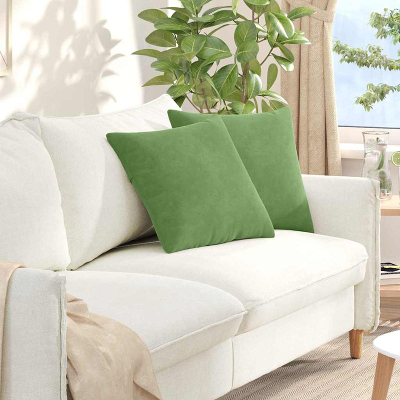 ギャラリービューアに画像をロードする, Vidaxl sofa kussens 2 stuks lichtgroen 45 x 45 cm cordstof

