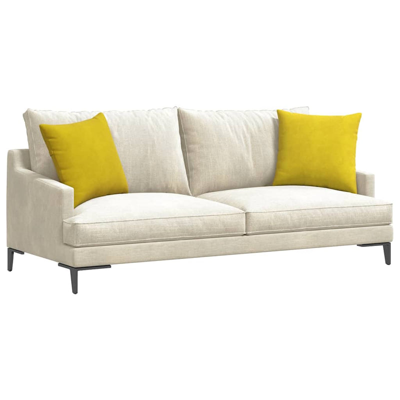 Chargez l'image dans la visionneuse de la galerie, Vidaxl sofa kussens 2 stuks geel 45 x 45 cm cordstof
