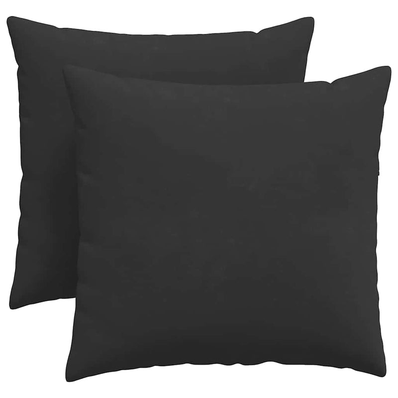 Chargez l'image dans la visionneuse de la galerie, Vidaxl sofa kussens 2 stuks zwart 45 x 45 cm stof
