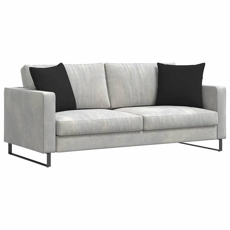 Chargez l'image dans la visionneuse de la galerie, Vidaxl sofa kussens 2 stuks zwart 45 x 45 cm stof
