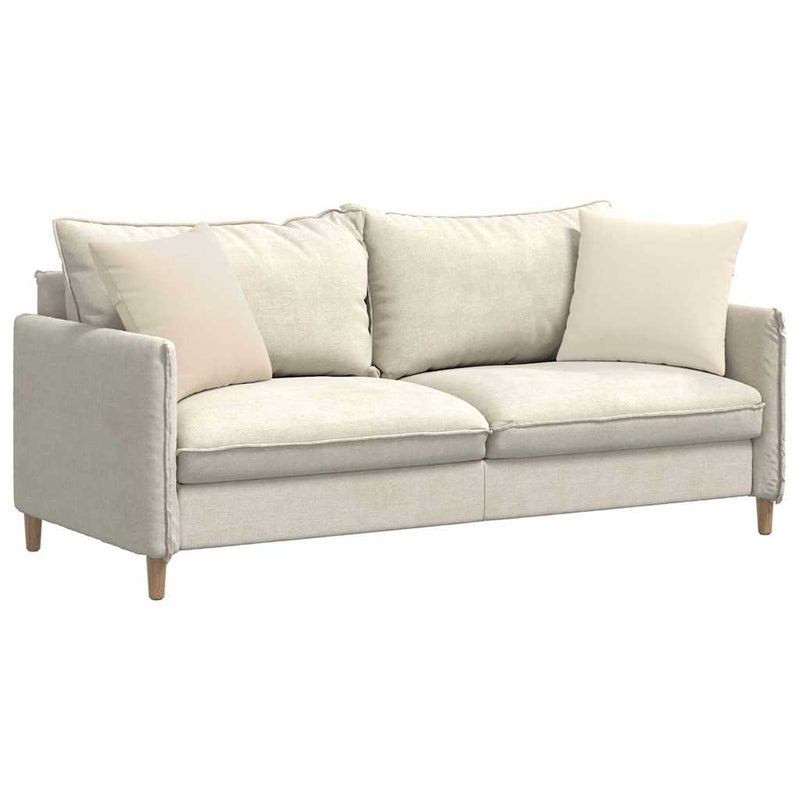 Chargez l'image dans la visionneuse de la galerie, Vidaxl sofa kussens 2 stuks beige 45 x 45 cm stof
