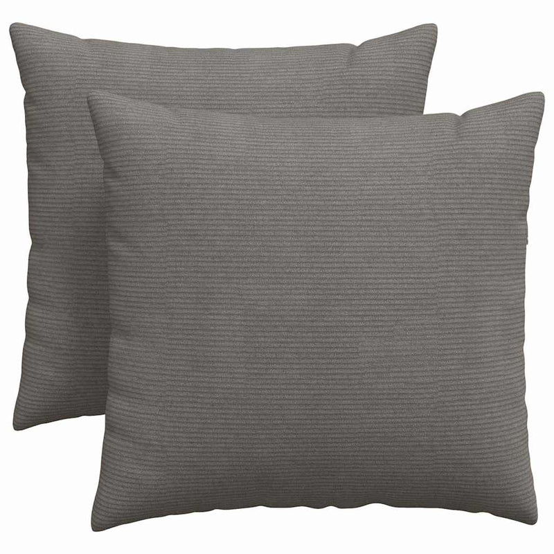 Chargez l'image dans la visionneuse de la galerie, Vidaxl sofa kussens 2 stuks lichtgrijs 45 x 45 cm cordstof
