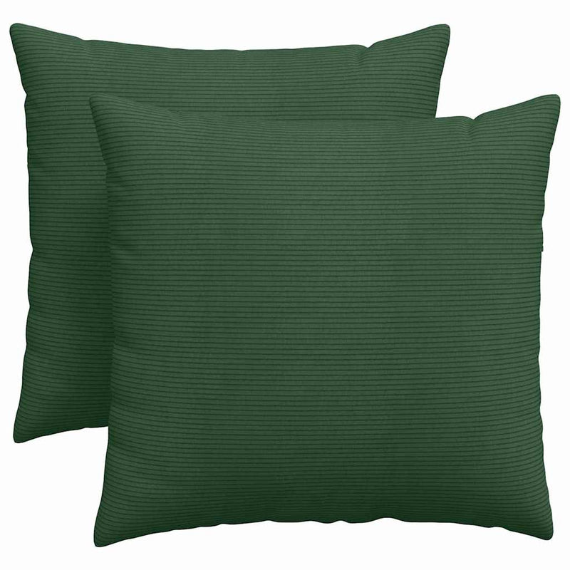 Chargez l'image dans la visionneuse de la galerie, Vidaxl sofa kussens 2 stuks donkergroen 45 x 45 cm cordstof
