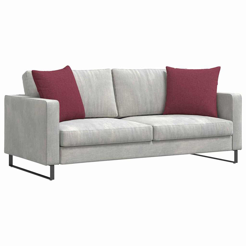 Chargez l'image dans la visionneuse de la galerie, Vidaxl sofa kussens 2 pcs wijnrood 50 x 50 cm stof
