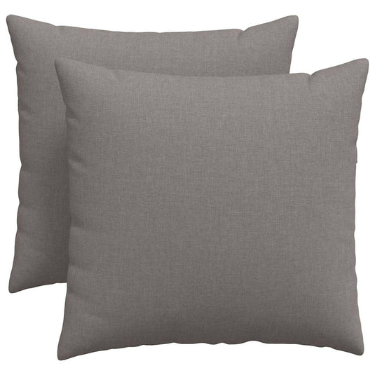 Vidaxl sofa kussens 2 pcs taupe 50 x 50 cm stof