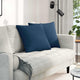 Vidaxl sofa kussens 2 st stof blauw 50 x 50 cm