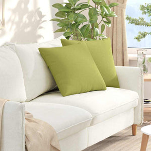 Vidaxl sofa kussens 2 pcs lichtgroen 50 x 50 cm stof