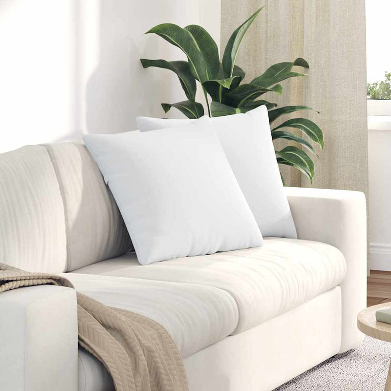 ギャラリービューアに画像をロードする, Vidaxl sofa kussens 2 pcs wit 50 x 50 cm stof
