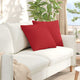 Vidaxl sofa kussens 2 st stof rood 50 x 50 cm