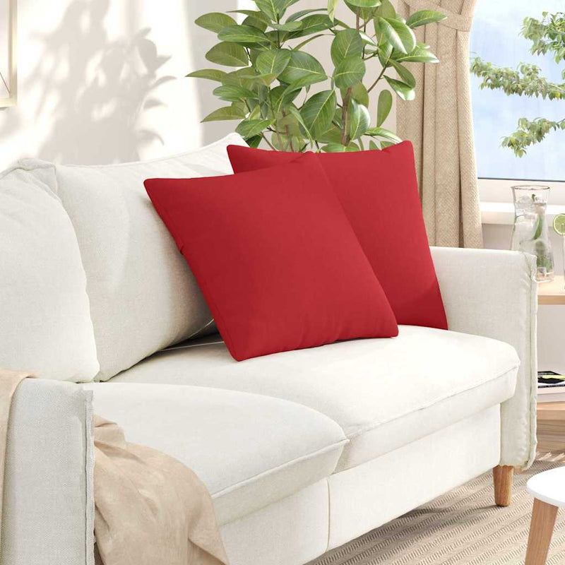 ギャラリービューアに画像をロードする, Vidaxl sofa kussens 2 pcs rood 50 x 50 cm stof
