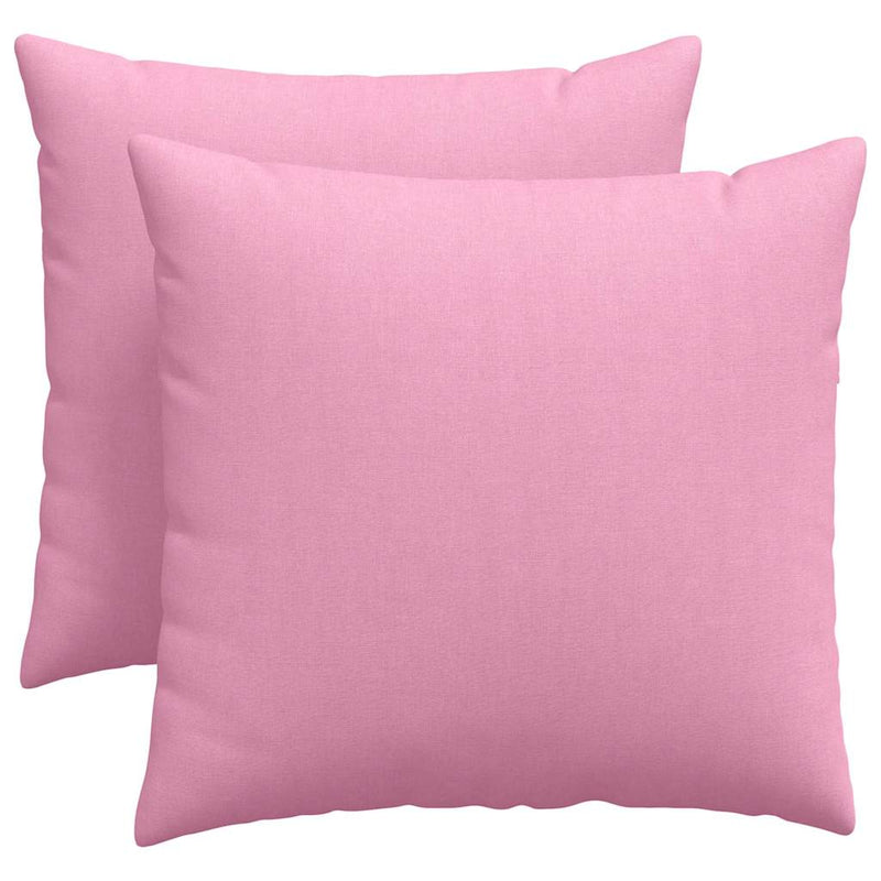 Chargez l'image dans la visionneuse de la galerie, Vidaxl sofa kussens 2 pcs roze 50 x 50 cm stof
