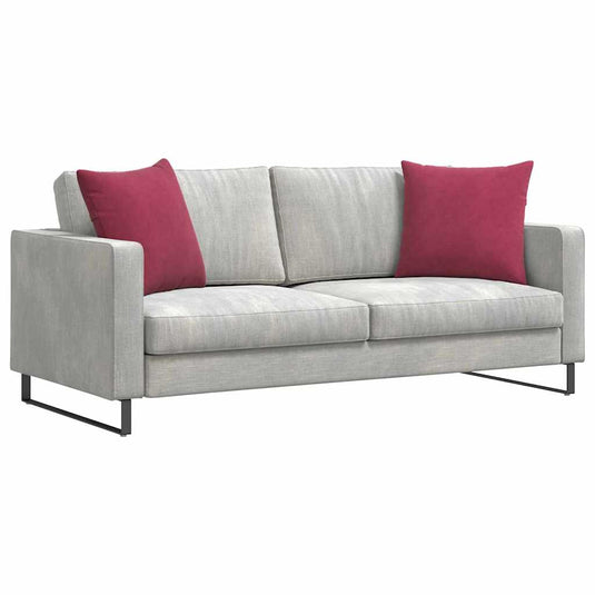 Vidaxl sofa kussens 2 stuks wijnrood 50 x 50 cm cordstof