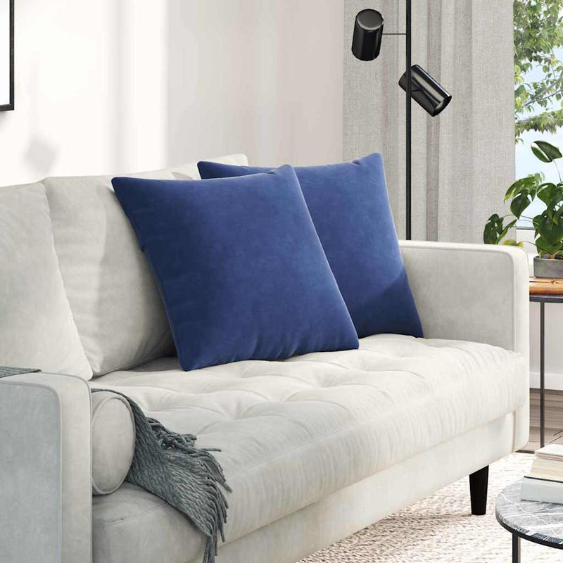 Chargez l'image dans la visionneuse de la galerie, Vidaxl sofa kussens 2 stuks politieblauw 50 x 50 cm cordstof
