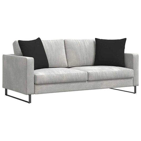Vidaxl sofa kussens 2 stuks zwart 50 x 50 cm stof