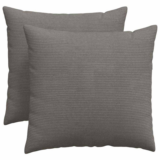 Vidaxl sofa kussens 2 stuks lichtgrijs 50 x 50 cm cordstof