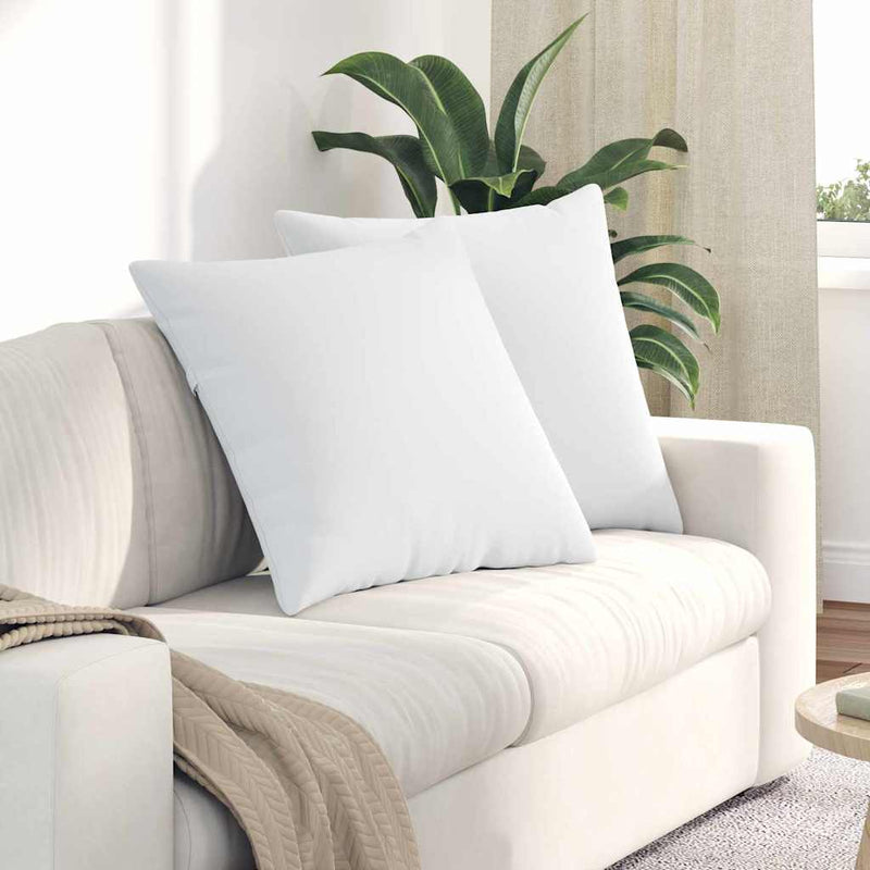 ギャラリービューアに画像をロードする, Vidaxl sofa kussens 2 pcs wit 60 x 60 cm stof
