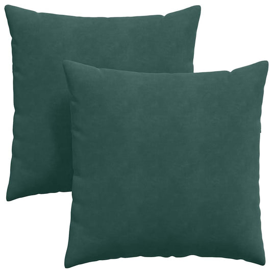 Vidaxl sofa kussens 2 stuks donkergroen 60 x 60 cm cordstof