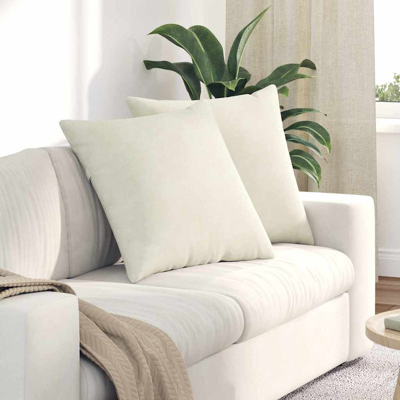 ギャラリービューアに画像をロードする, Vidaxl sofa kussens 2 stuks crème 60 x 60 cm cordstof
