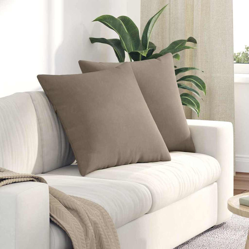 ギャラリービューアに画像をロードする, Vidaxl sofa kussens 2 stuks taupe 60 x 60 cm stof
