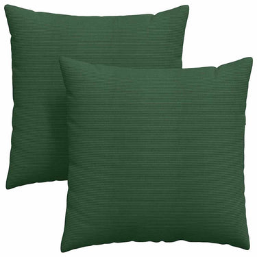 Vidaxl sofa kussens 2 stuks donkergroen 60 x 60 cm cordstof