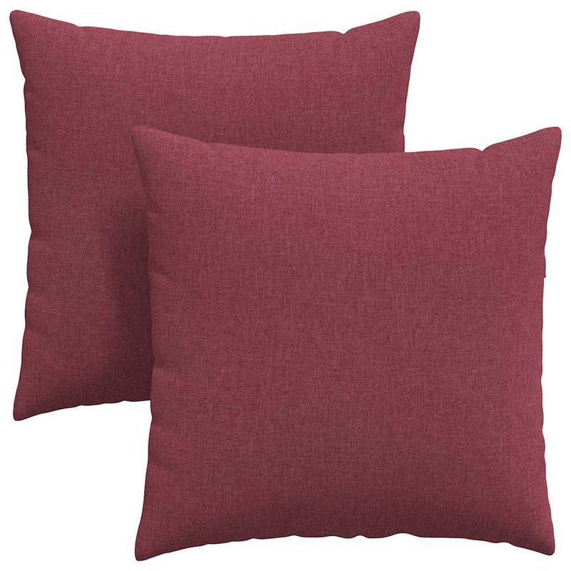 ギャラリービューアに画像をロードする, Vidaxl sofa kussens 2 pcs wijnrood 80 x 80 cm stof
