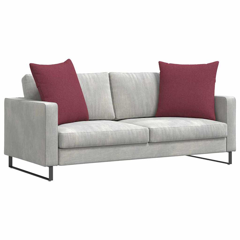 ギャラリービューアに画像をロードする, Vidaxl sofa kussens 2 pcs wijnrood 80 x 80 cm stof
