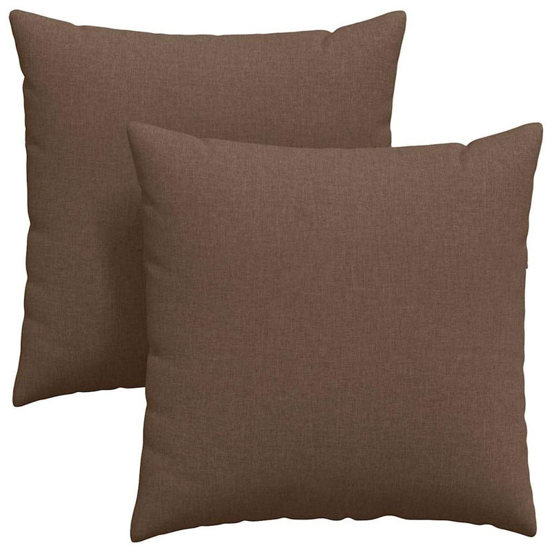 ギャラリービューアに画像をロードする, Vidaxl sofa kussens 2 pcs bruin 80 x 80 cm stof
