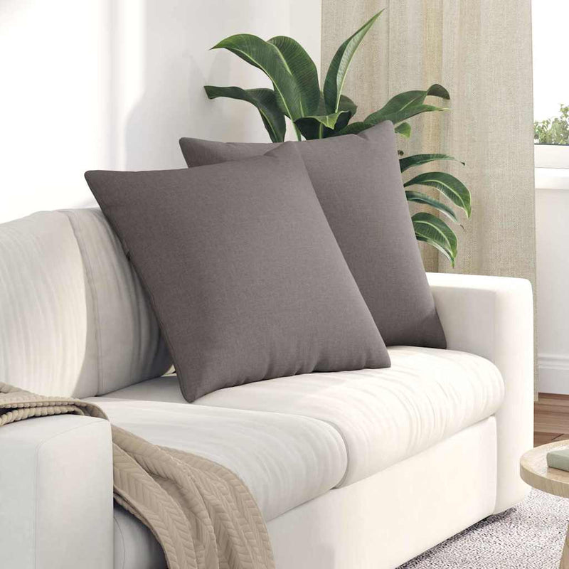 ギャラリービューアに画像をロードする, Vidaxl sofa kussens 2 pcs taupe 80 x 80 cm stof
