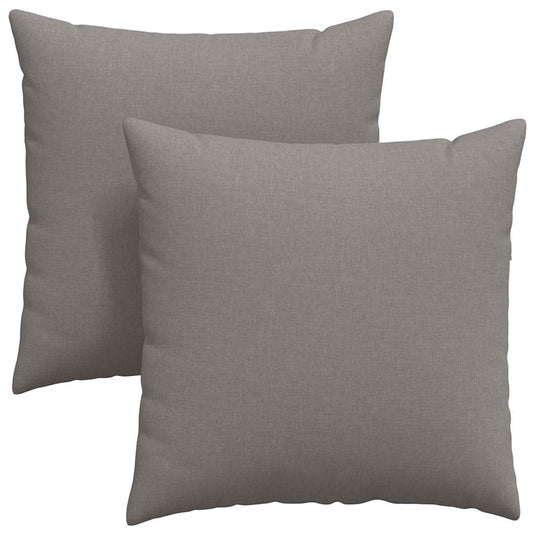 Vidaxl sofa kussens 2 pcs taupe 80 x 80 cm stof