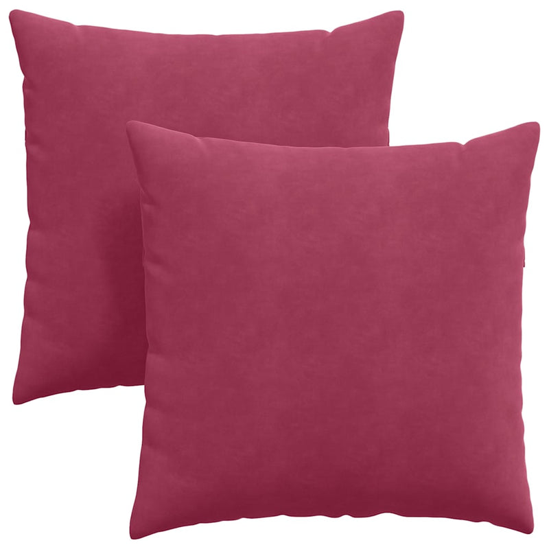 ギャラリービューアに画像をロードする, Vidaxl sofa kussens 2 stuks wijnrood 80 x 80 cm cordstof
