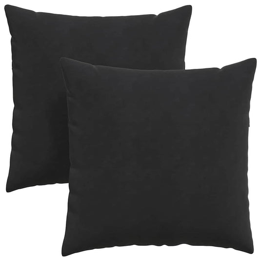 Vidaxl sofa kussens 2 stuks zwart 80 x 80 cm cordstof