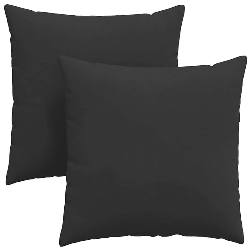 Afbeelding laden in galerijviewer, Vidaxl sofa kussens 2 stuks zwart 80 x 80 cm stof
