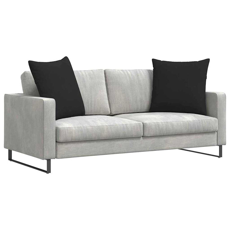 Afbeelding laden in galerijviewer, Vidaxl sofa kussens 2 stuks zwart 80 x 80 cm stof
