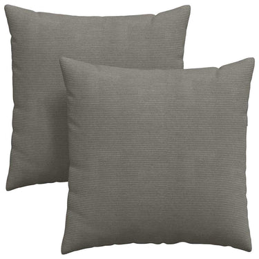 Vidaxl sofa kussens 2 stuks lichtgrijs 80 x 80 cm cordstof