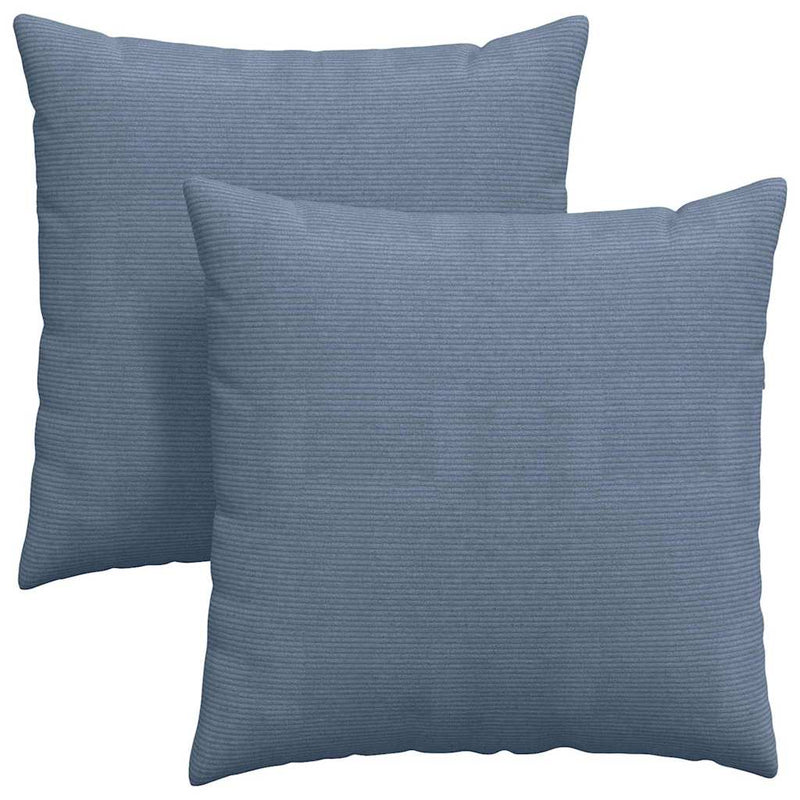 ギャラリービューアに画像をロードする, Vidaxl sofa kussens 2 stuks blauw 80 x 80 cm cordstof

