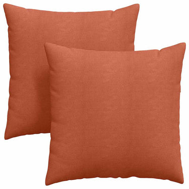 Vidaxl sofa kussens 2 stuks rood-oranje 80 x 80 cm cordstof