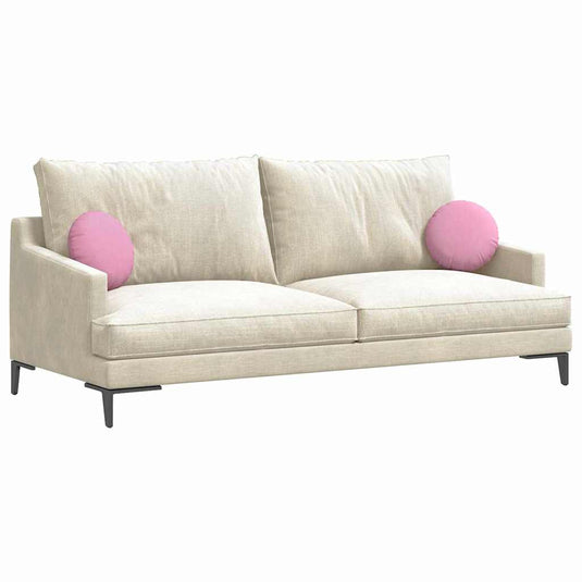 Vidaxl zitkussens 2 pcs roze ø30 x 13 cm stof