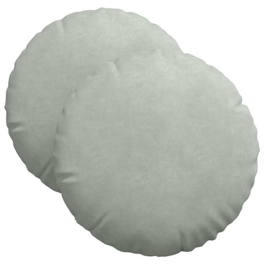 Vidaxl zitkussens 2 stuks lichtgrijs ø 40 x 13 cm fluweel