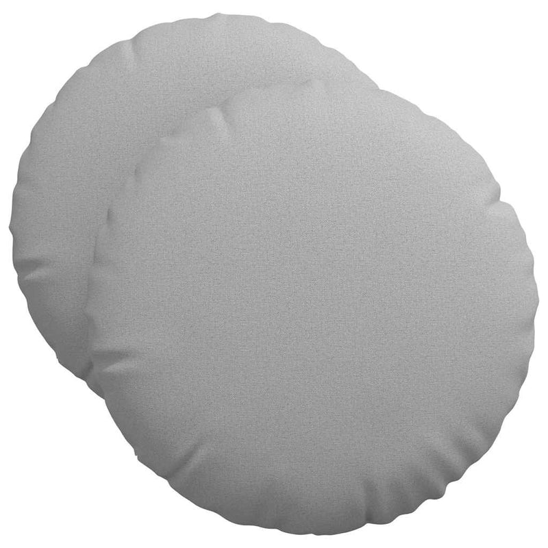 Afbeelding laden in galerijviewer, Vidaxl zitkussens 2 pcs wolkengrijs ø50 x 19 cm stof
