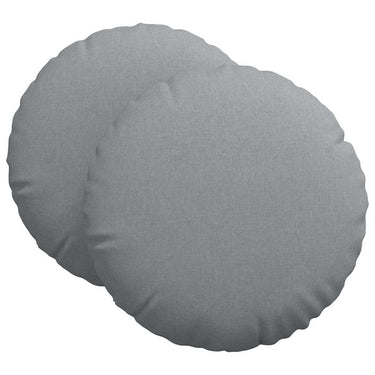 Vidaxl zitkussens 2 pcs lichtgrijs ø60 x 21 cm stof
