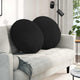 Vidaxl zitkussens 2 pcs zwart ø60 x 21 cm stof