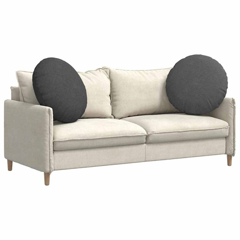 Afbeelding laden in galerijviewer, Vidaxl zitkussens 2 pcs donkergrijs ø 60 cm katoen stof
