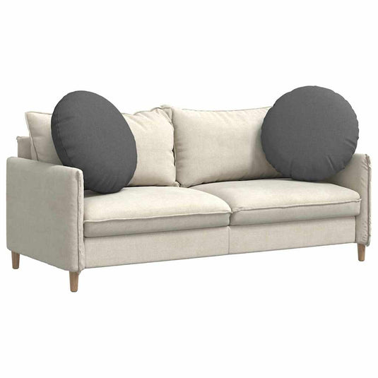 Vidaxl zitkussens 2 pcs donkergrijs ø80 x 29 cm stof