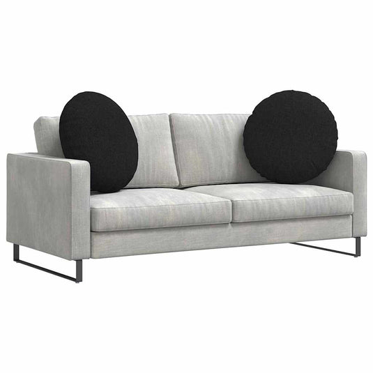 Vidaxl zitkussens 2 pcs zwart ø80 x 29 cm stof
