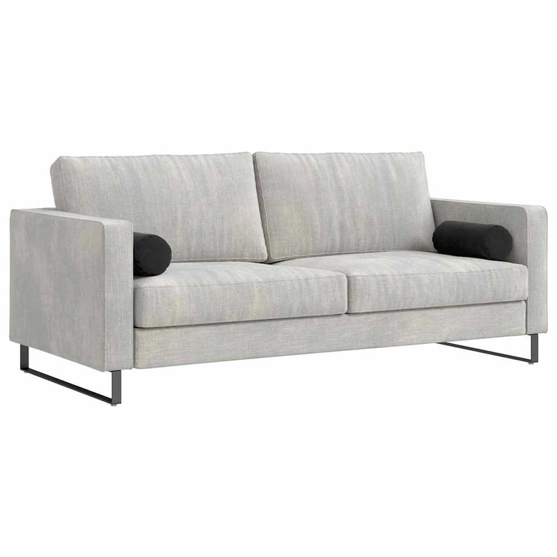 Afbeelding laden in galerijviewer, Vidaxl bolster kussens 2 stuks zwart ø 15 x 40 cm cordstof
