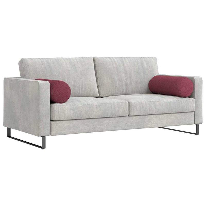 Afbeelding laden in galerijviewer, Vidaxl bolster kussens 2 stuks wijnrood ø 25 x 70 cm stof
