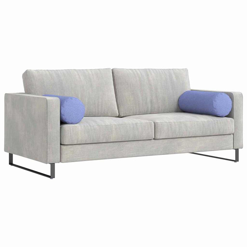 Afbeelding laden in galerijviewer, Vidaxl bolster kussens 2 stuks jeans blauw ø 25 x 70 cm stof
